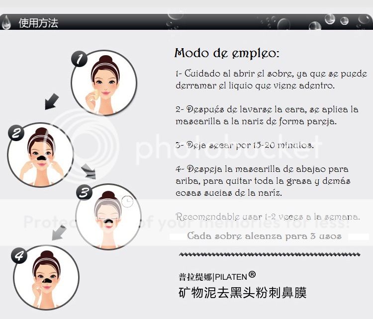 Las máscaras para la persona contra los granos del vídeo